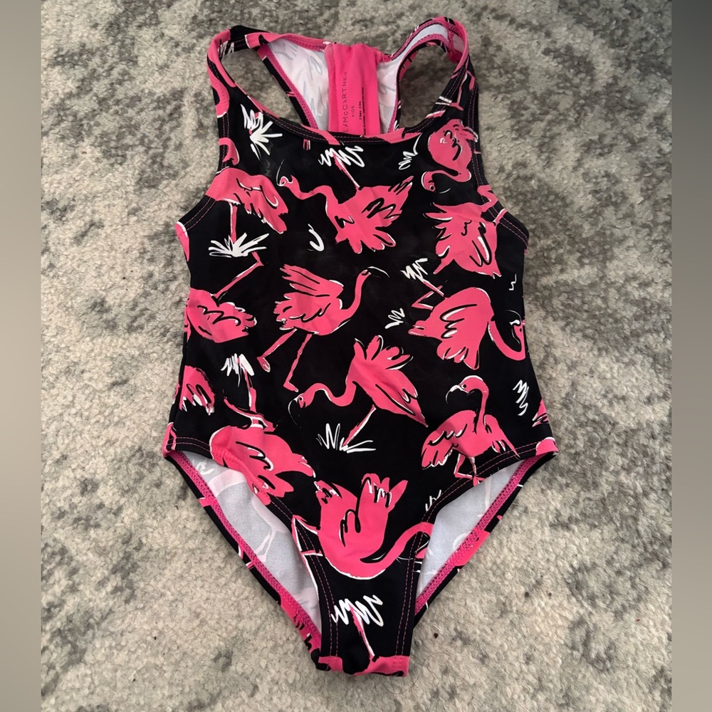 Girls Flamingo Print Swimsuit
